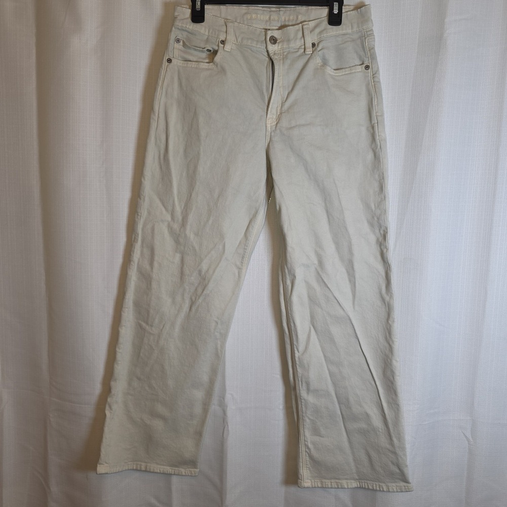 American Eagle Outfitters Pants Womens 8 Short Stovepipe Wide Leg Stretch